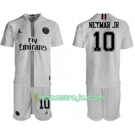 Billiga Fotbollströjor Paris Saint Germain Neymar Jr 10 Jodan Vit Barn Tredje tröja 2018/19 Kortärmad